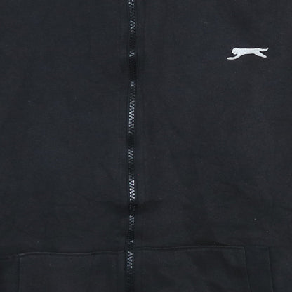 Slazenger Men's Black Full Zip Hoodie Size S Sports Fleece