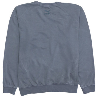 Puma Men's Grey XS Pullover Sweatshirt Crew Neck Logo Sports Top