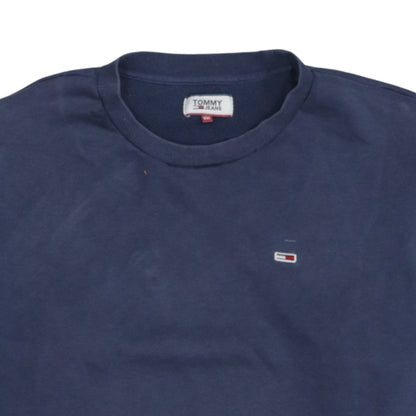 Tommy Jeans Men Blue 2XL Crew Neck Pullover Sweatshirt