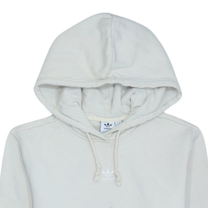 Adidas Women’s Ivory Pullover Hoodie XS Relaxed Fit Cotton Blend