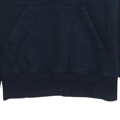Liverpool FC Men's Blue Pullover Hoodie S Embroidered Anfield Logo