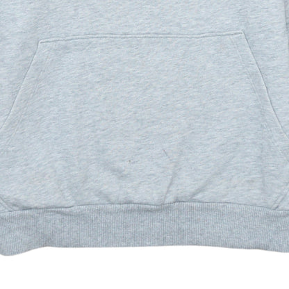 Puma Womens Grey Pullover Hoodie Size 10 Logo Print Cotton Blend