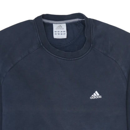 Adidas Men's Blue Crew Neck Pullover Sweatshirt Size S