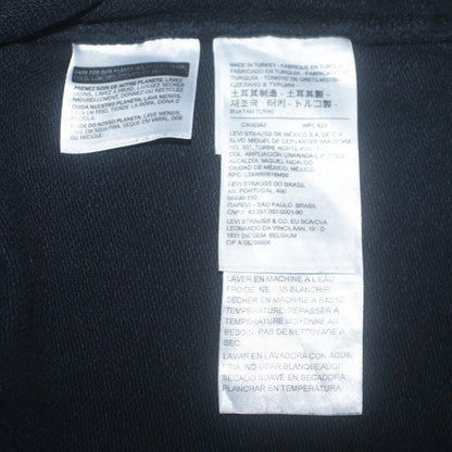 Levi's Men's Black Pullover Hoodie M Logo Graphic Fleece Sweatshirt