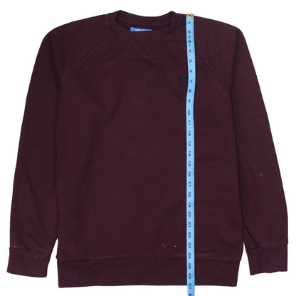adidas Mens Brown Crew Neck Pullover Sweatshirt Size M