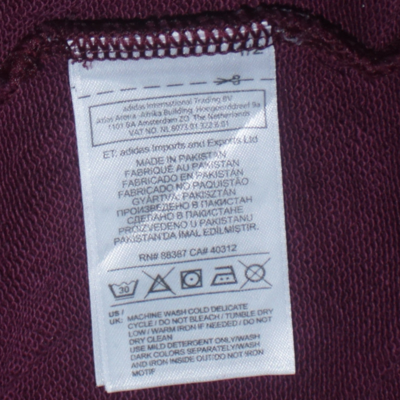 adidas Mens Brown Crew Neck Pullover Sweatshirt Size M