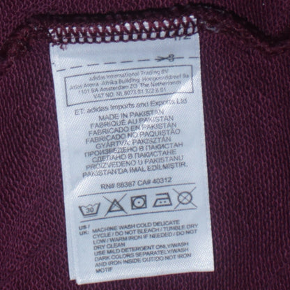 adidas Mens Brown Crew Neck Pullover Sweatshirt Size M
