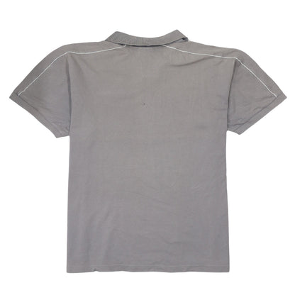 Reebok Men’s Grey Short Sleeve Cotton Polo Shirt Size L