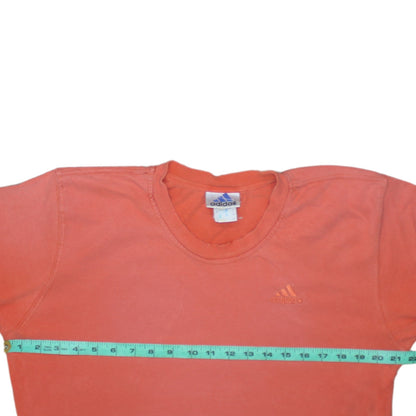 Adidas Men's Orange Short Sleeve Crew Neck T-Shirt Size S