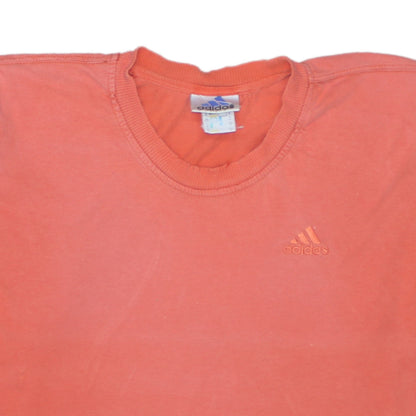 Adidas Men's Orange Short Sleeve Crew Neck T-Shirt Size S