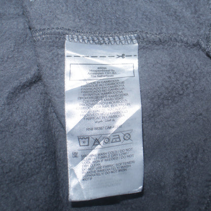 Adidas Men's Grey Pullover Hoodie Size M Regular Fit Sportswear