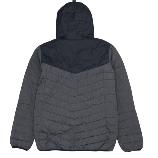 Kappa Mens Grey XL Puffer Jacket Hooded Leeds United 100 Years