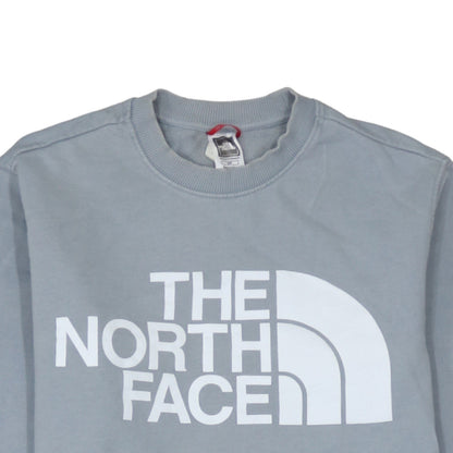 The North Face Mens Grey Crew Neck Logo Sweatshirt Size S