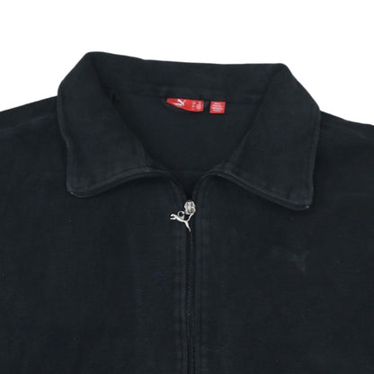 Puma Men's Black XL Track Jacket Fleece Full Zip Activewear