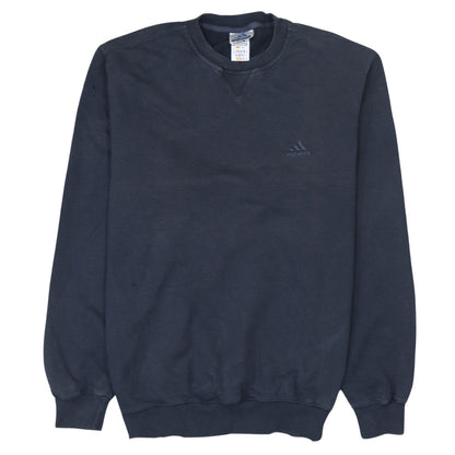 Adidas Men's Blue Crew Neck Pullover Sweatshirt Size L