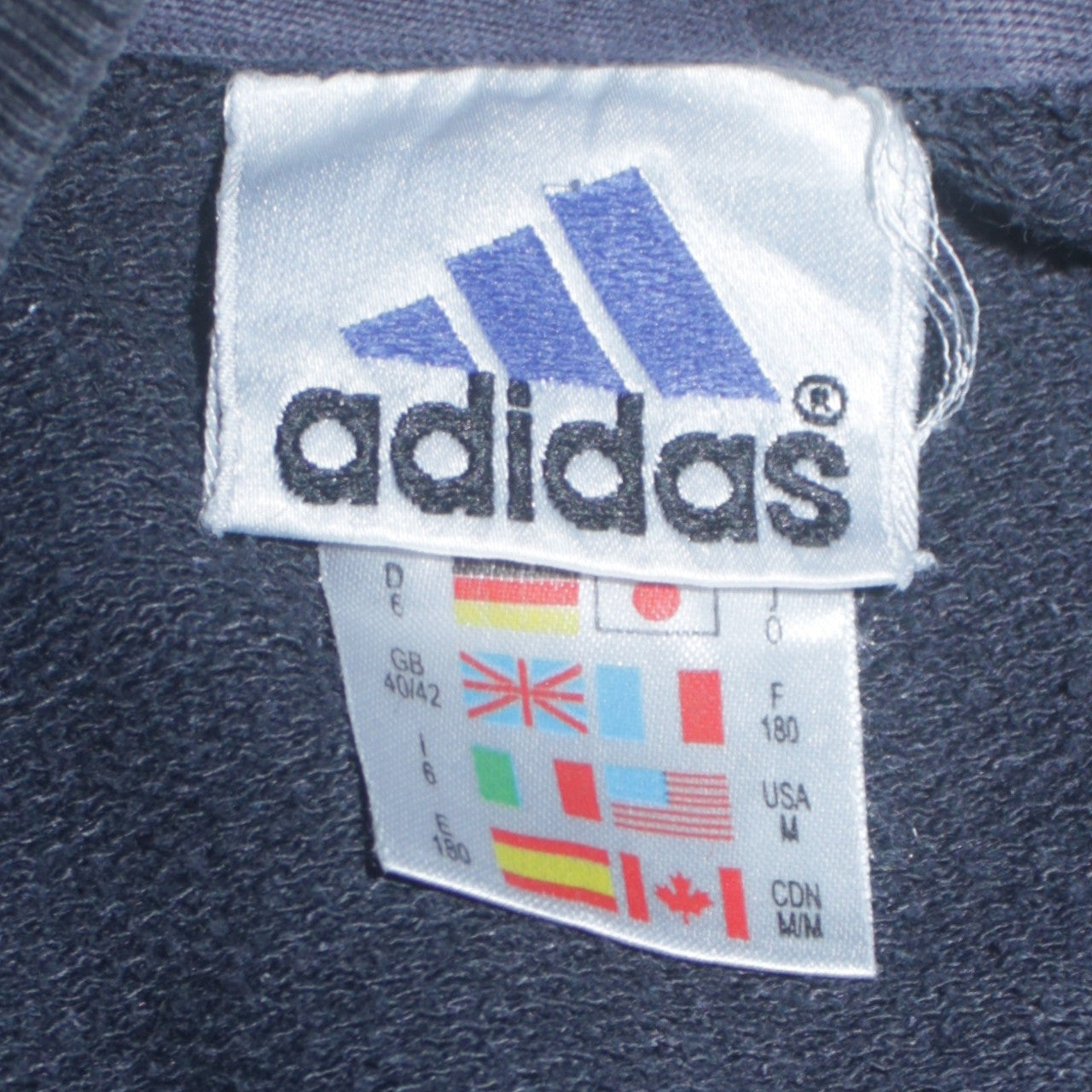 Adidas Men's Blue Crew Neck Pullover Sweatshirt Size L