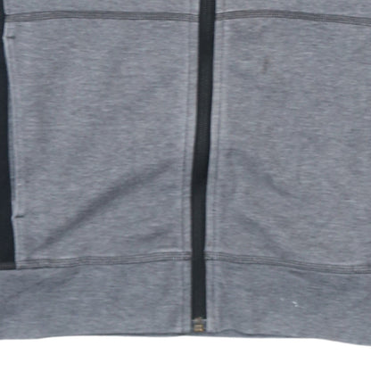 The North Face Boys Grey Full Zip Hoodie Size L Jersey Cotton Blend