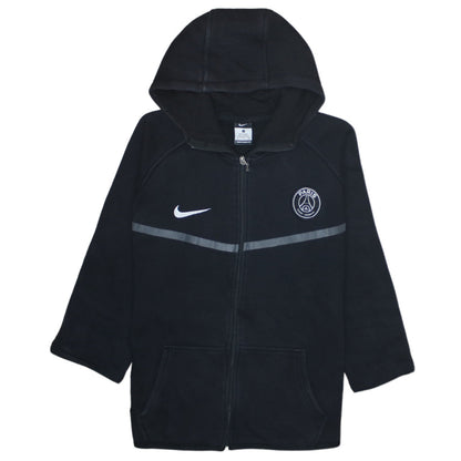 Nike Paris Saint-Germain Black Men's L Full Zip Hoodie Fleece