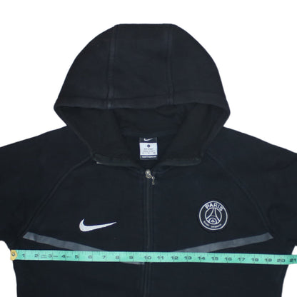 Nike Paris Saint-Germain Black Men's L Full Zip Hoodie Fleece