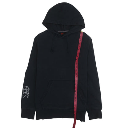 Canterbury Mens Black Pullover Hoodie M Regular Fit Rugby Style