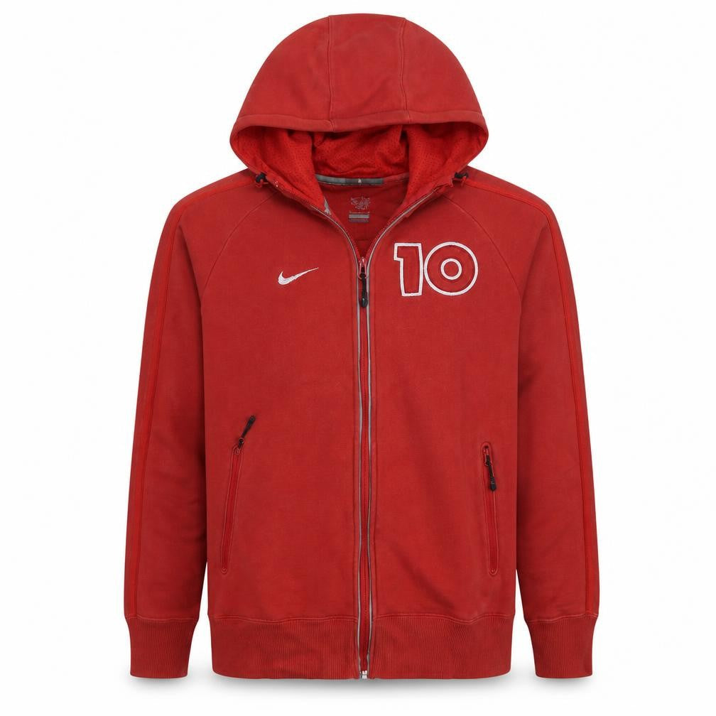 Nike Men's Red Full Zip Hoodie Athletic Dept Medium