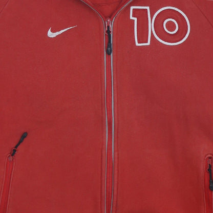 Nike Men's Red Full Zip Hoodie Athletic Dept Medium