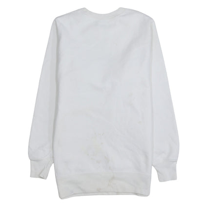 Champion Women's White Small Pullover Sweatshirt with Logo