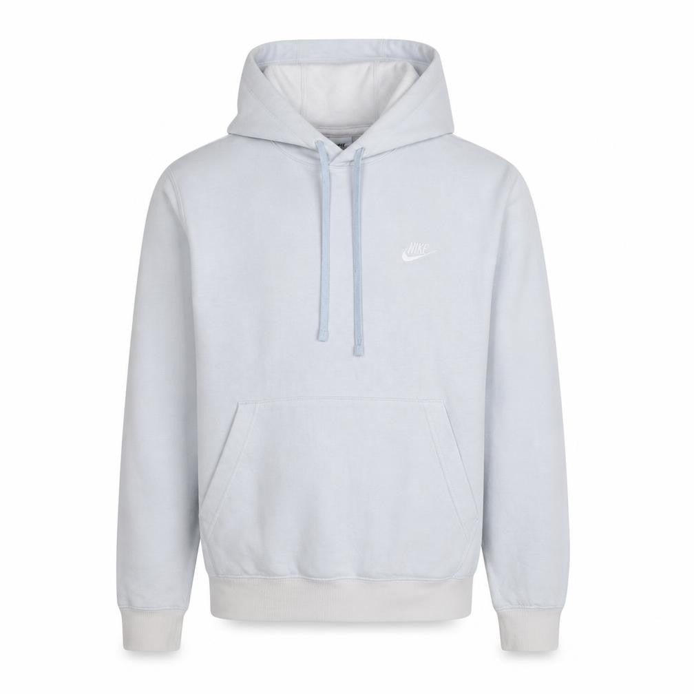 Nike Men's White Pullover Hoodie M Regular Fit Fleece Sweatshirt