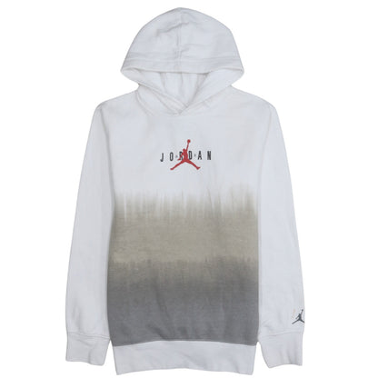 Jordan Boys White Grey Ombre Pullover Hoodie XL 13-15 Years