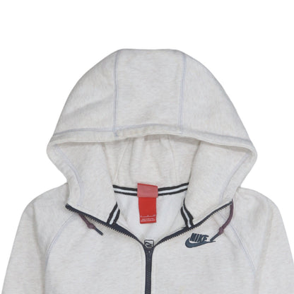 Nike Men's Grey Full Zip Fleece Hoodie Size S Sportswear