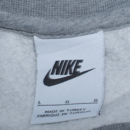 Nike Men's Grey Crew Neck Pullover Sweatshirt Size L