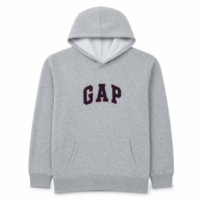 Gap Men's Grey Pullover Hoodie XL Cotton Blend Casual Sweatshirt