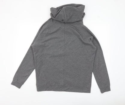 Manuka Women Grey UK 12 Pullover Hooded Sweatshirt with Drawstring
