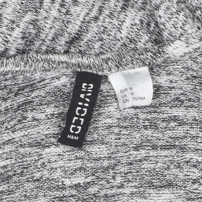 H&M Divided Women's Grey Knit Long Sleeve Open Cardigan Size M