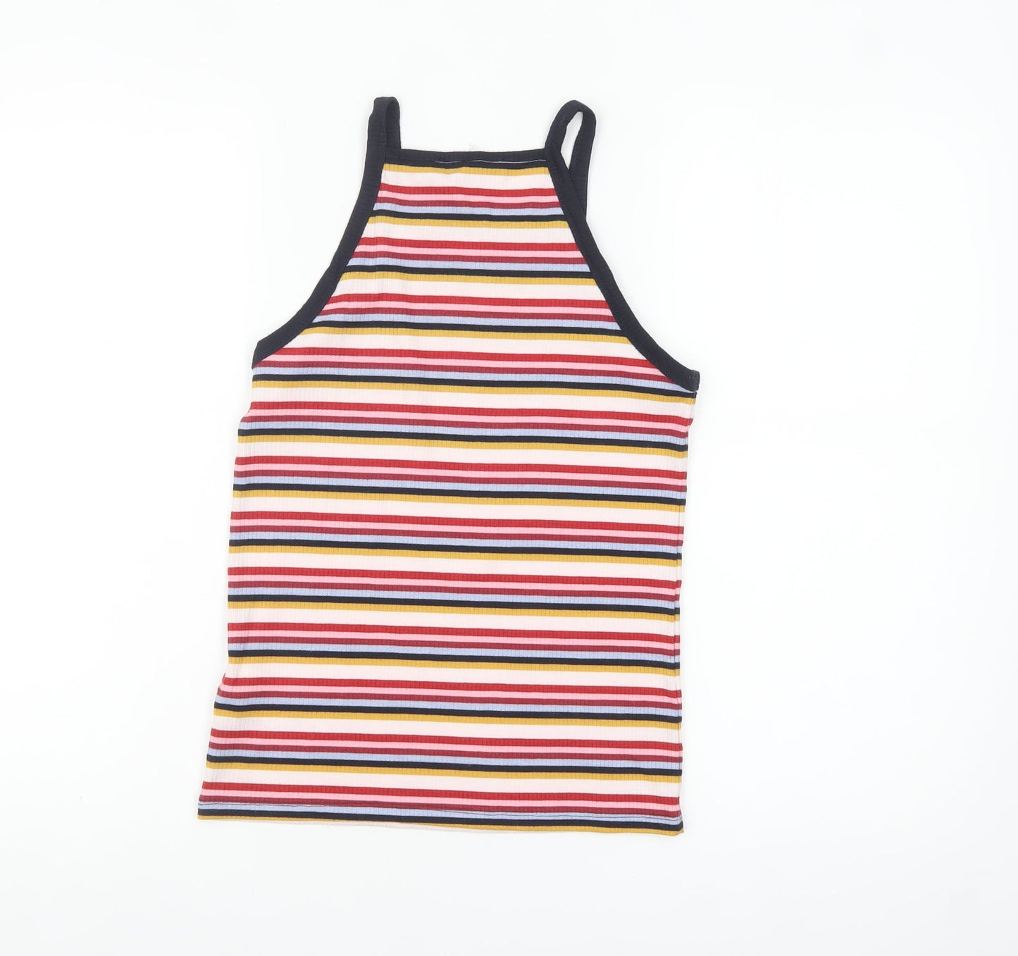 Red Herring Women Multicoloured Striped Halter Tank Top Size 12