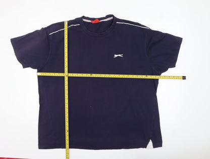 Slazenger Men's Blue XL Crew Neck Sports T-Shirt