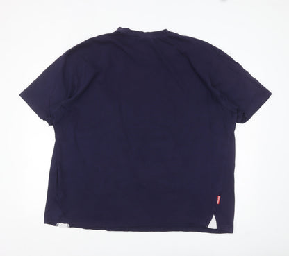 Slazenger Men's Blue XL Crew Neck Sports T-Shirt