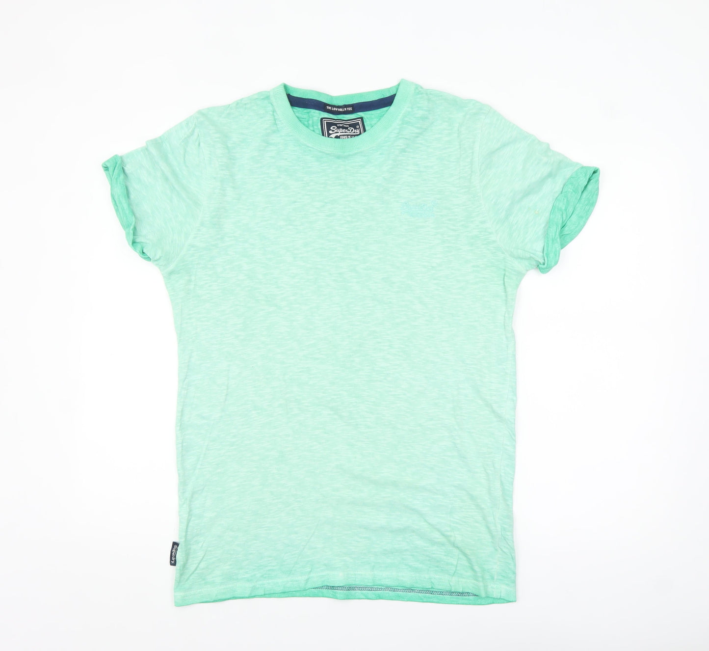 Superdry Men’s Green Vintage Crew Neck Cotton T-Shirt Size M