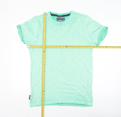 Superdry Men’s Green Vintage Crew Neck Cotton T-Shirt Size M