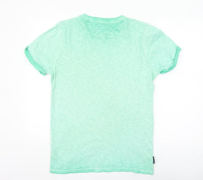 Superdry Men’s Green Vintage Crew Neck Cotton T-Shirt Size M
