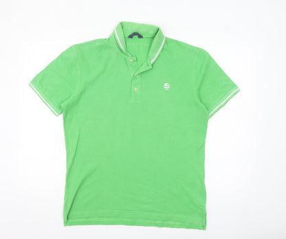 Perry Ellis America Men's Green Cotton Polo Shirt Size M