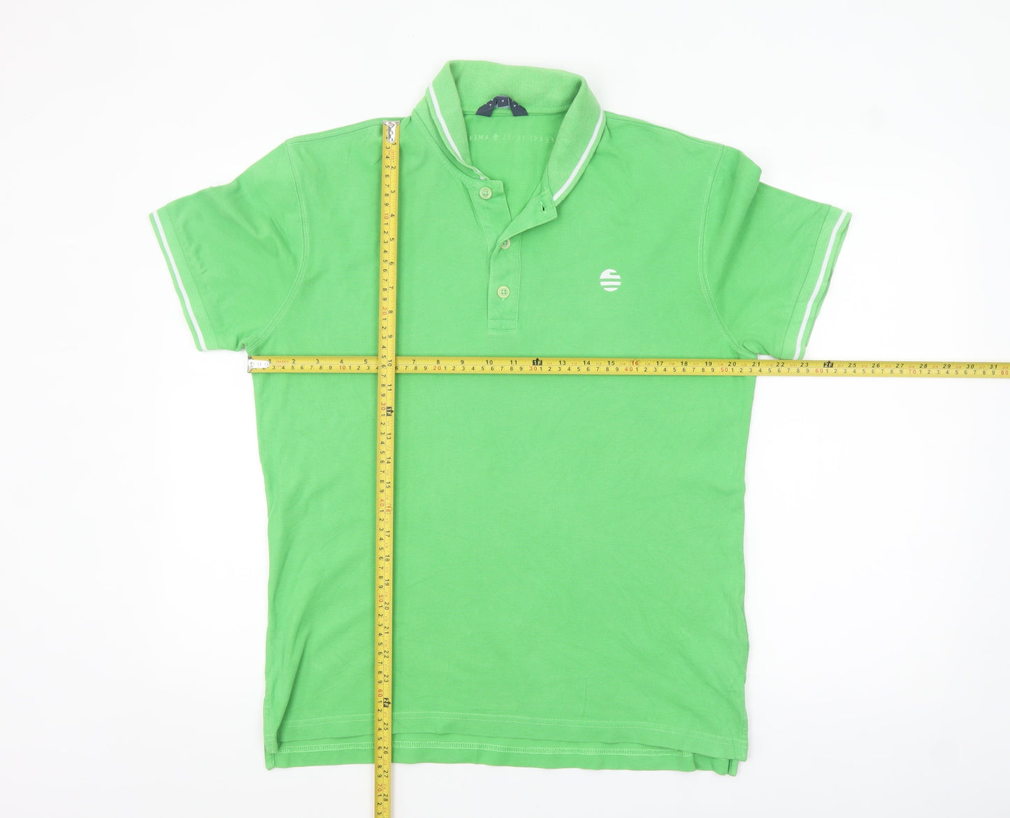 Perry Ellis America Men's Green Cotton Polo Shirt Size M