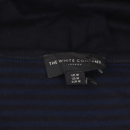The White Company Women Navy Blue Stripe Long Sleeve Empire Dress M