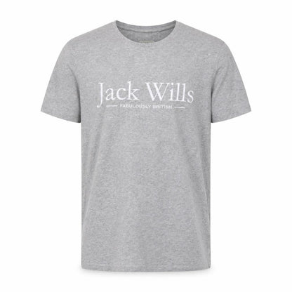 Jack Wills Men's Grey Classic Fit Logo T-Shirt Size S