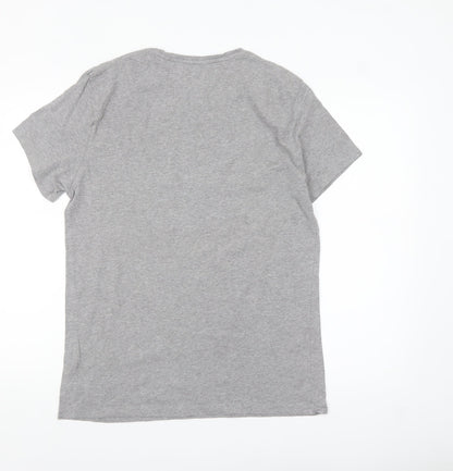 Jack Wills Men's Grey Classic Fit Logo T-Shirt Size S