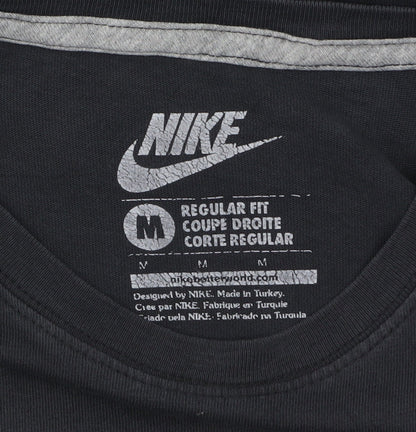 Nike Men's Black Long Sleeve Regular Fit Cotton Top M