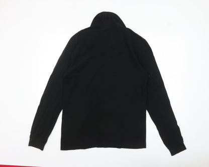 Lacoste Men's Black Classic Fit Long Sleeve Cotton Polo XS