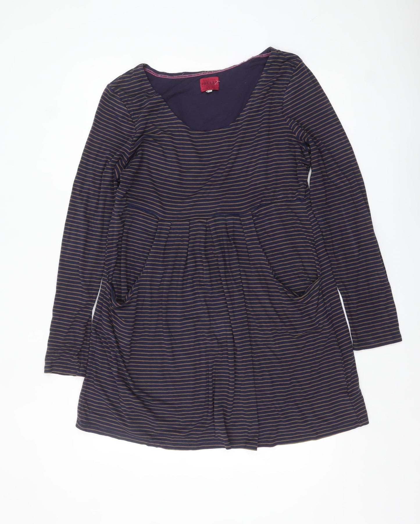 Joules Women’s Navy Stripe Long Sleeve Skater Dress Size 16