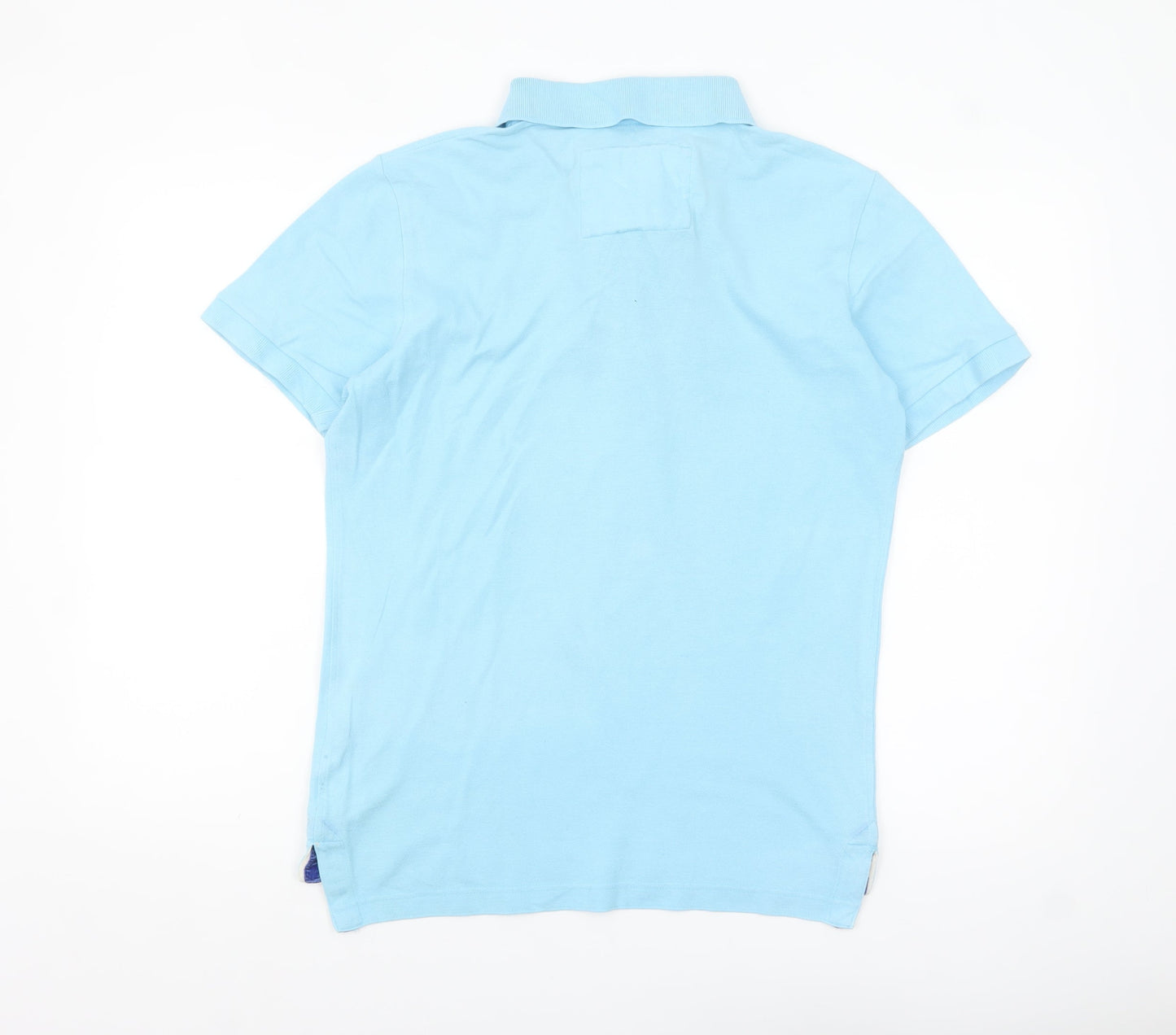 Abercrombie & Fitch Men’s Blue Muscle Fit Cotton Polo Shirt Size S