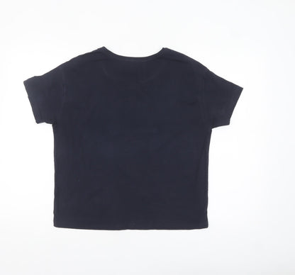 House Brand Women's Blue Boston T-Shirt Size L Short Sleeve